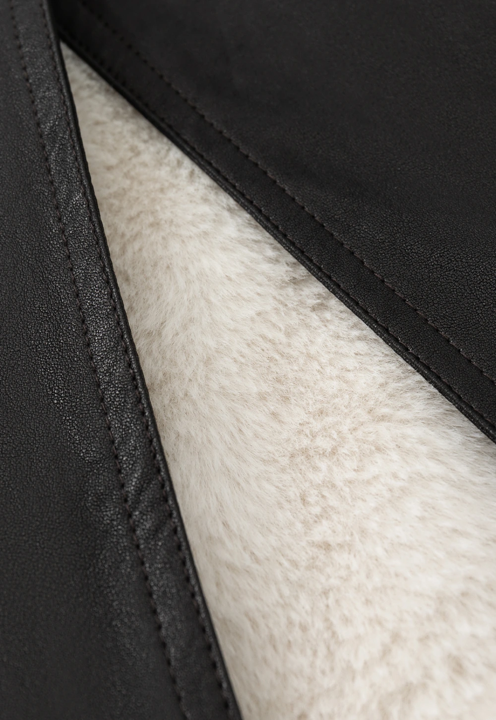 Stand Collar Mid-Length Coat with Plaid Splice and Belt