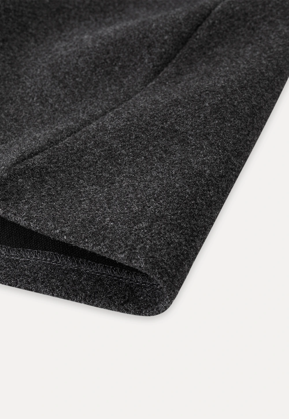 High-Waisted A-Line Wool Skirt