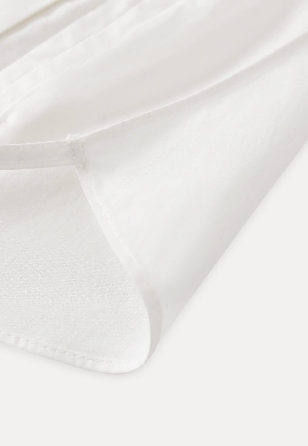 Women White Ruffle Collar Button-Down Crop Top