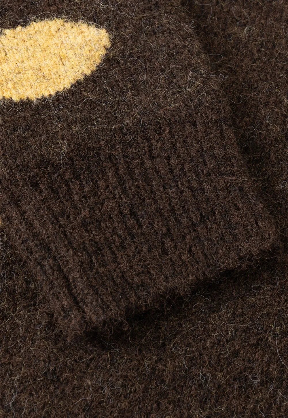 Fuzzy Polka Dot Knit Sweater