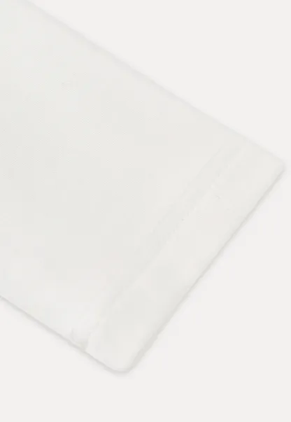 Fashionable White Long Sleeve Tee