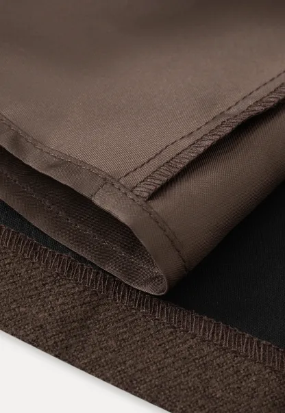 Women’s High-Waisted Pleated Skirt in Brown