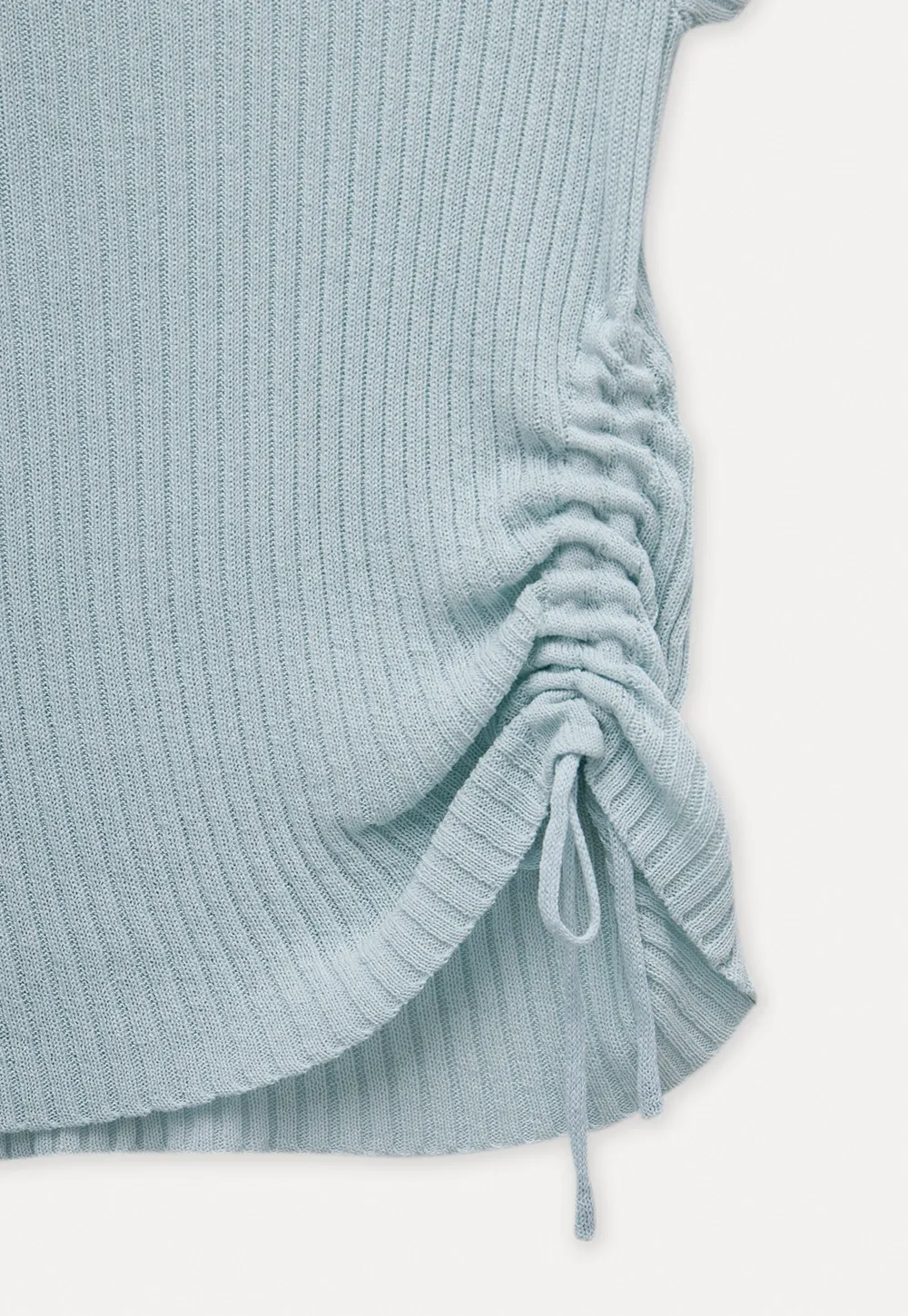 Women's Ribbed Tie-Side Top