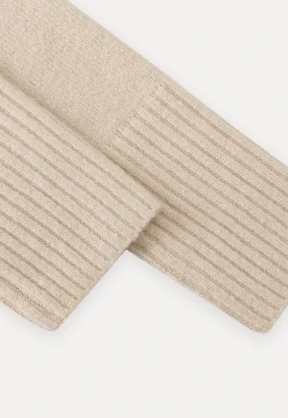 Center-Seam Turtleneck Crop Sweater