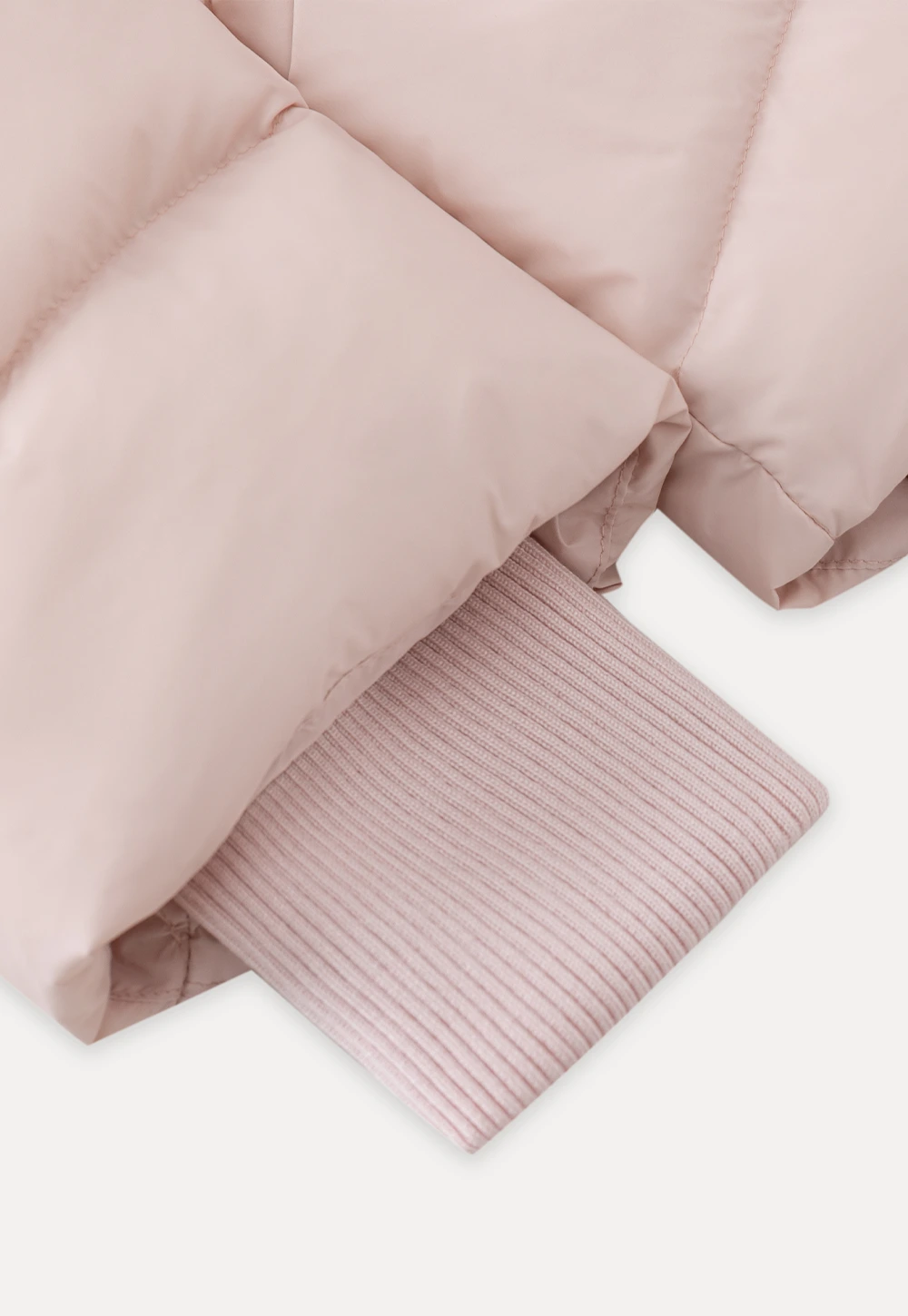 2-Way Short Puffer Jacket with Heart Pockets