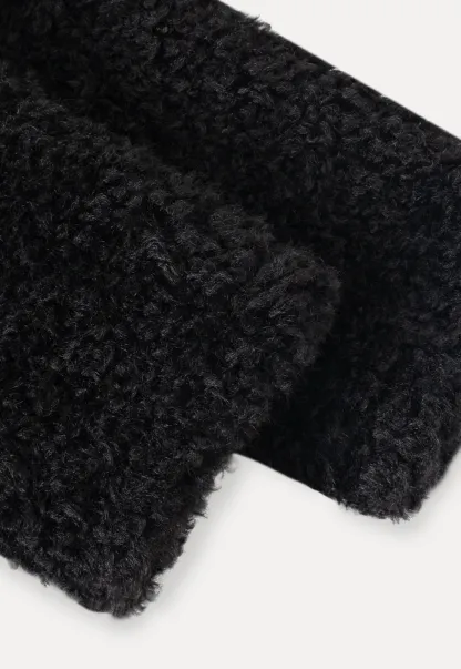 Women Fuzzy Toggle Coat Warm Winter Outerwear