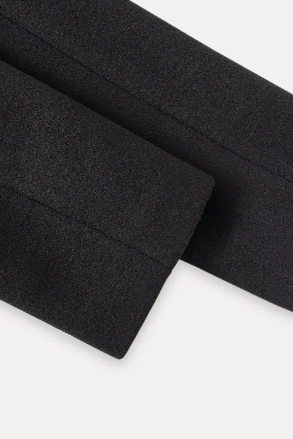 Womens Chic A-Line Buttoned Long Wool Coat