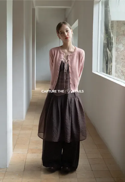 Ruched V Neck Long Sleeve Top