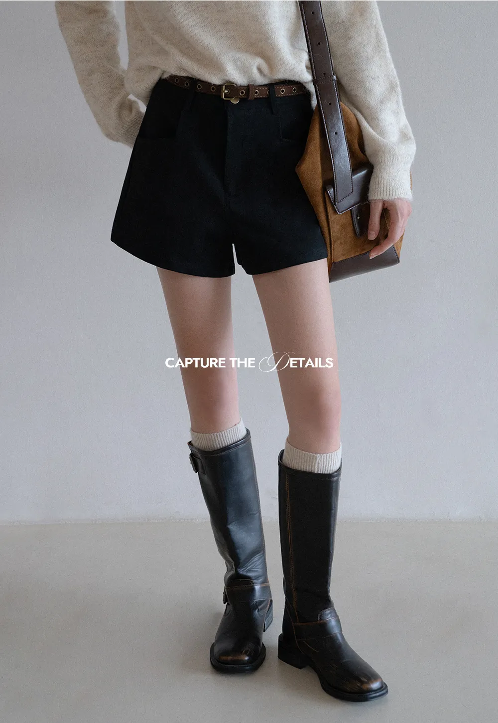 Belted Pocket Shorts