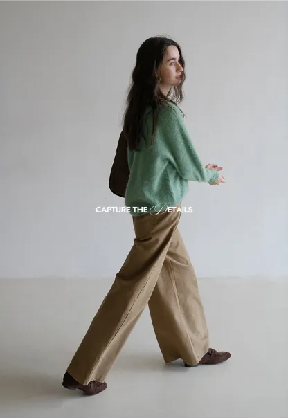 Cozy V-Neck Long Sleeve Sweater