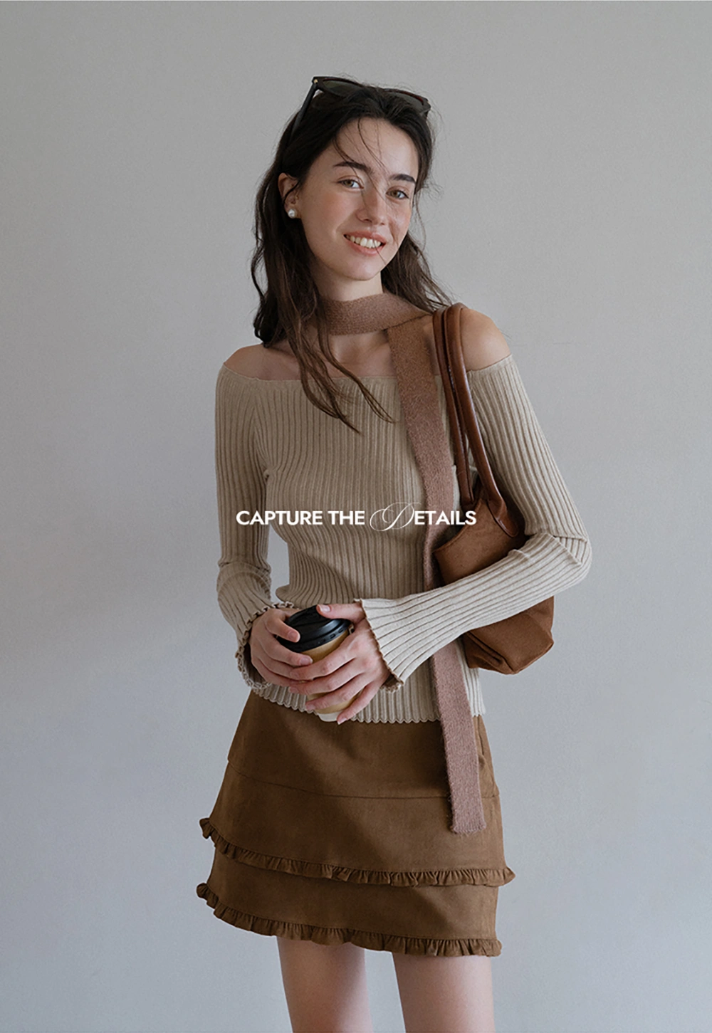 Ruffle Hem A-Line Mini Skirt