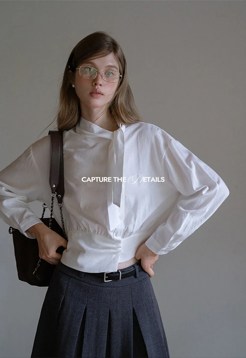 Women’s Pleated Mini Skirt with Belt