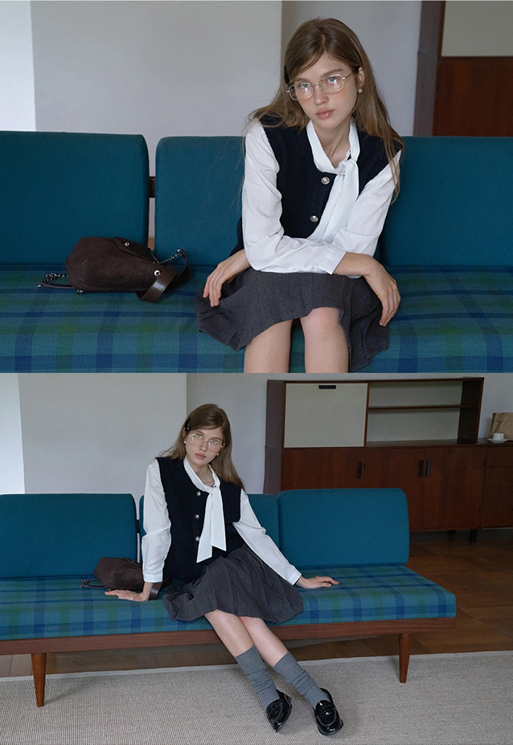 Women’s Tie Neck Long Sleeve Blouse