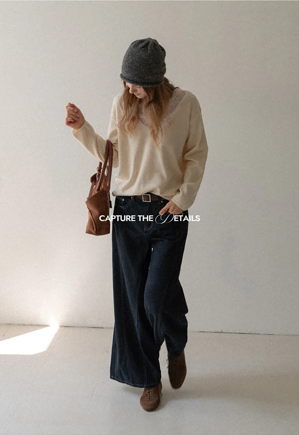 Lace Trim Fleece Top