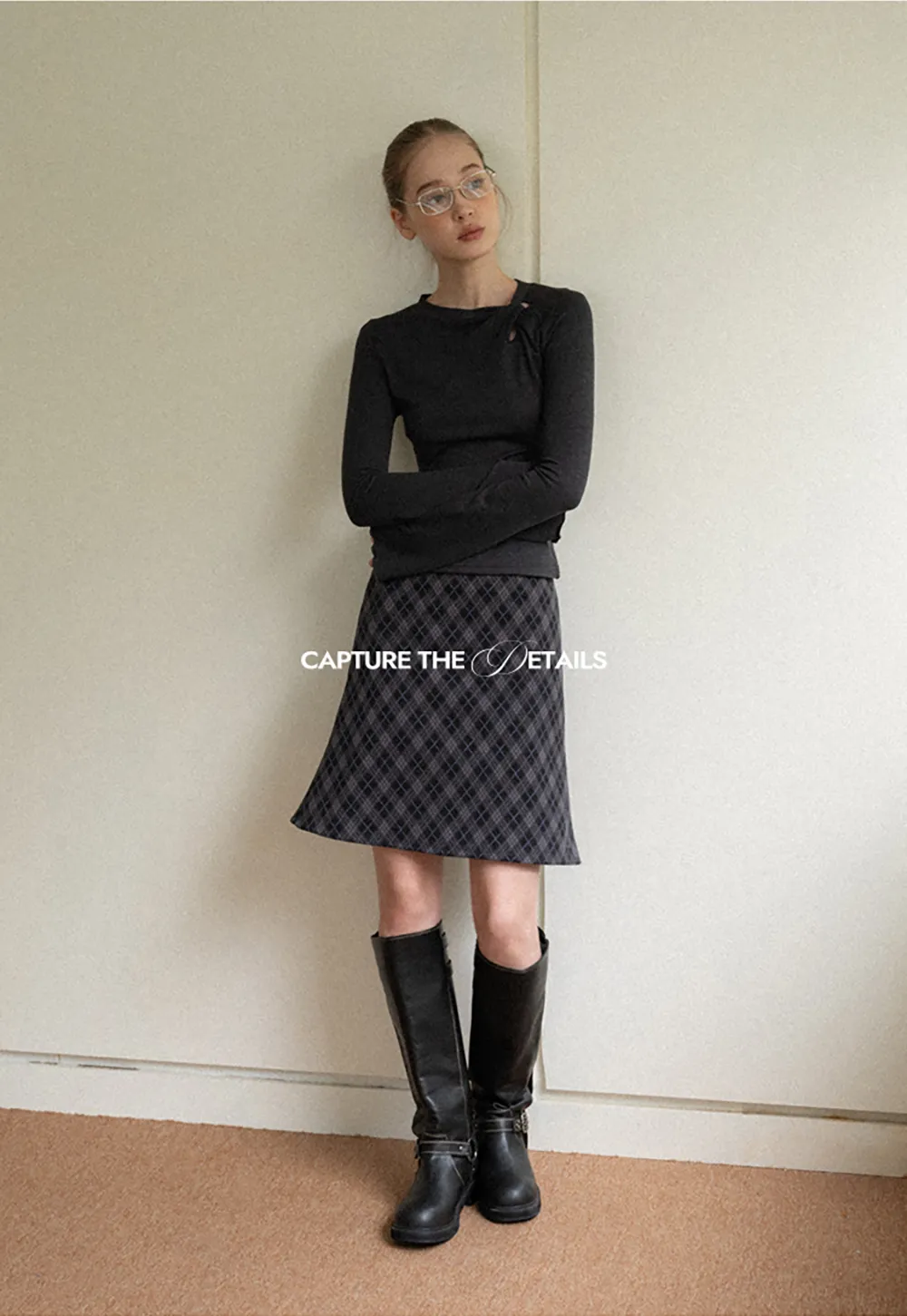 Plaid A-Line Mini Skirt