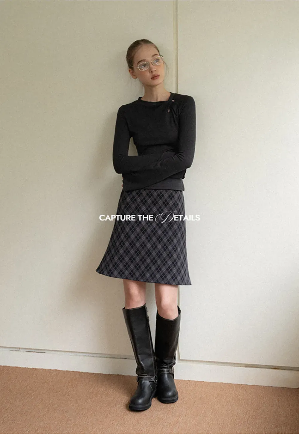 Plaid A-Line Mini Skirt