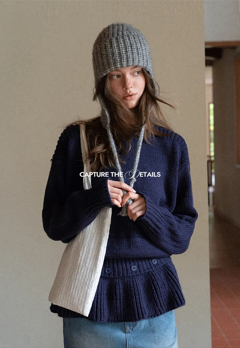 Chunky Knit Earflap Beanie