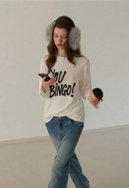 Women Statement Long Sleeve Tee