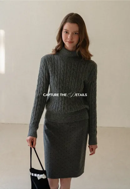 Polka Dot A-Line Mini Skirt