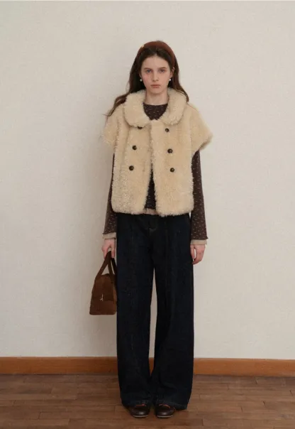 Button-Up Warm Fleece Vest for Winter