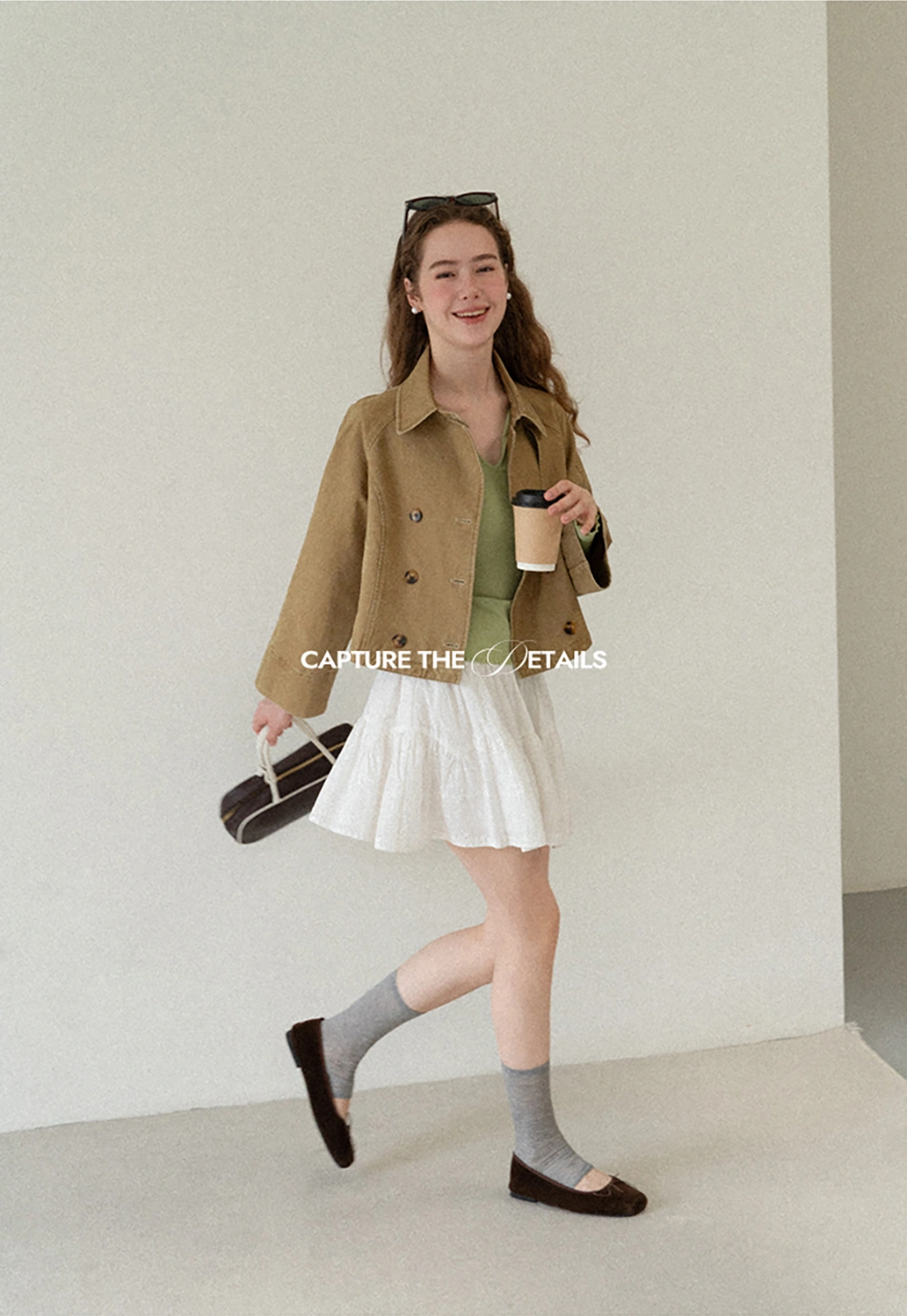 Cropped Double Breasted Short Jacket