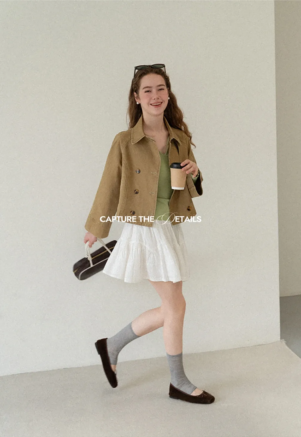 Cropped Double Breasted Short Jacket