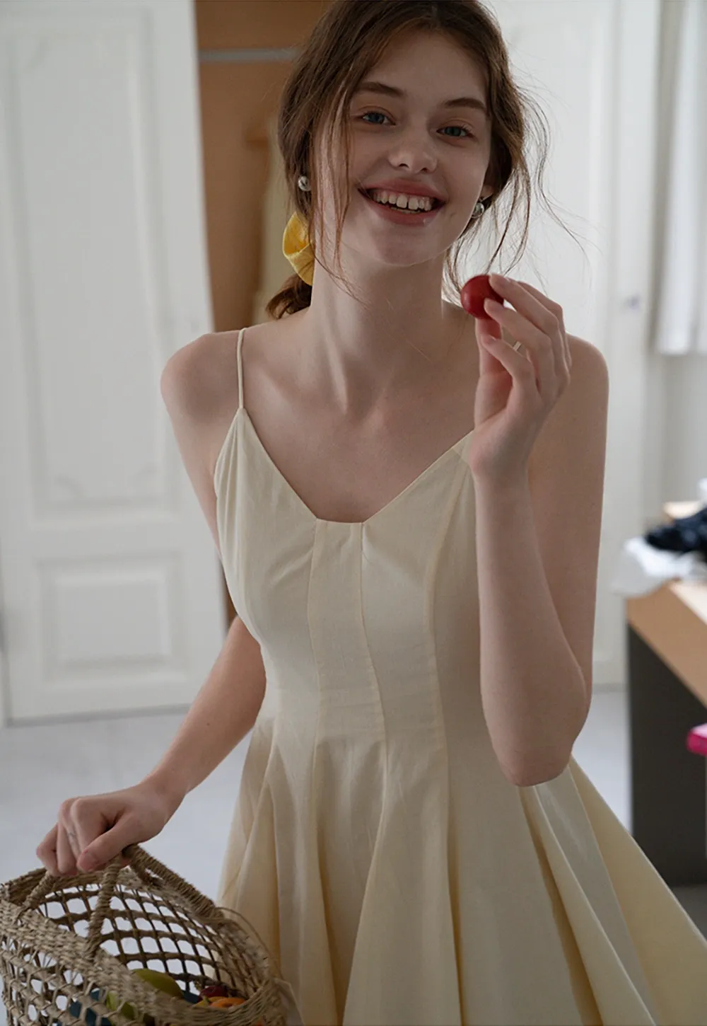 Spaghetti Strap A-Line Mini Dress