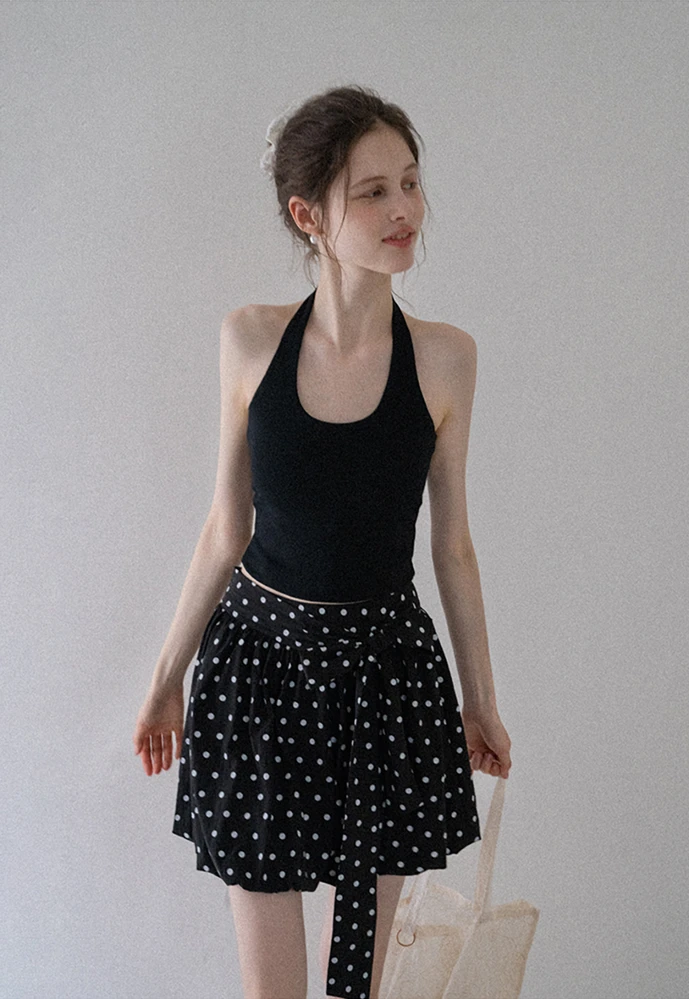 Women's Ribbed Halter Tank Top