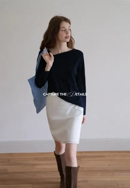 Women Twist‑Hem Knit Top