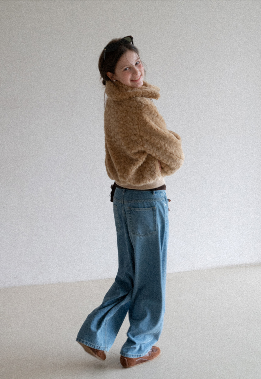 Fuzzy Textured Short Jacket 