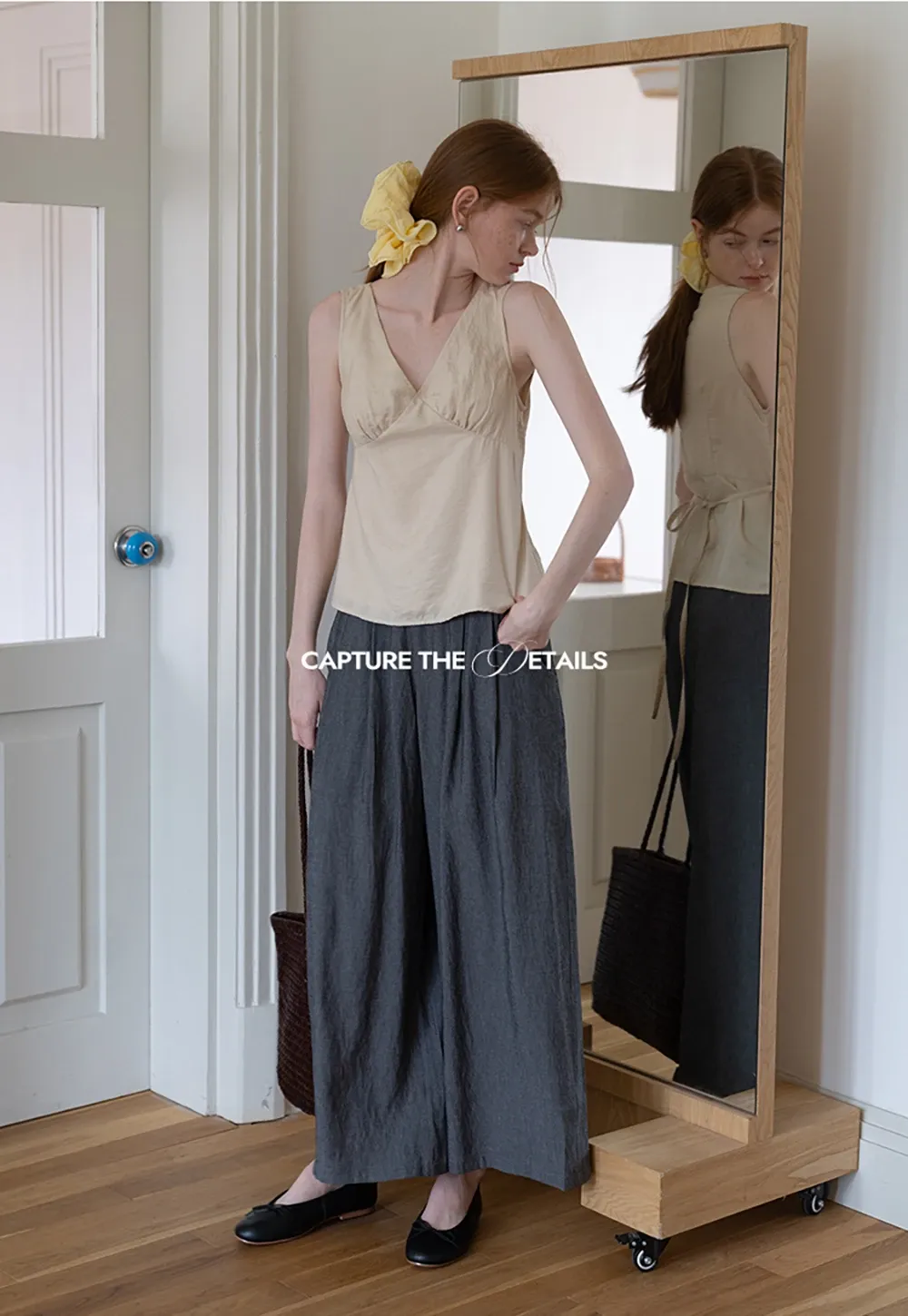 Women’s High-Waist Pleated Wide-Leg Pants