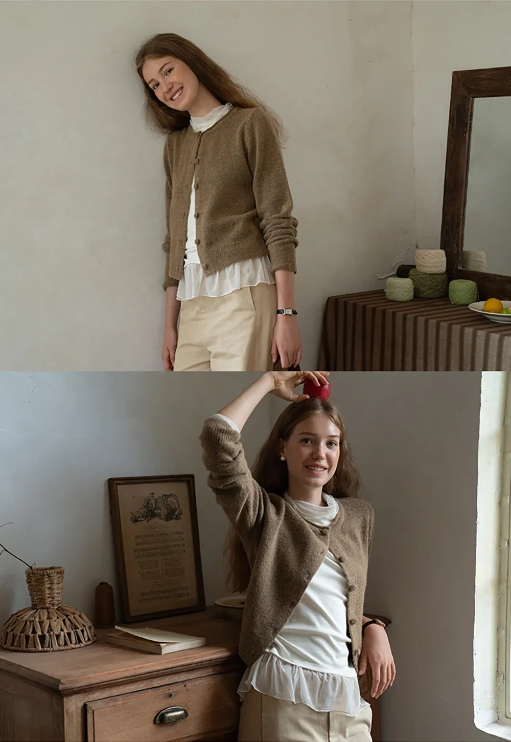 Button Front Knit Sweater Cardigan