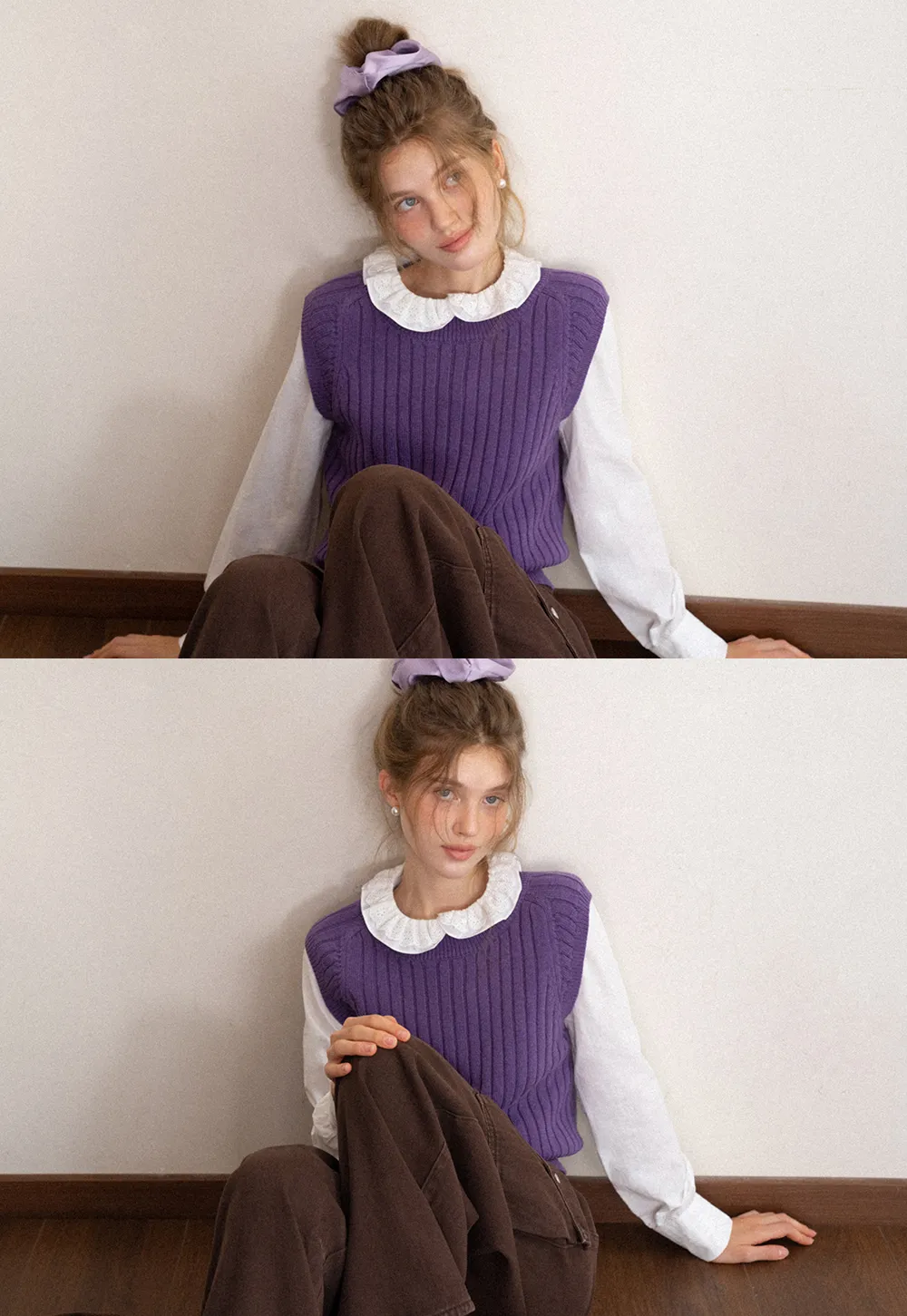 Ruffle Collar Blouse