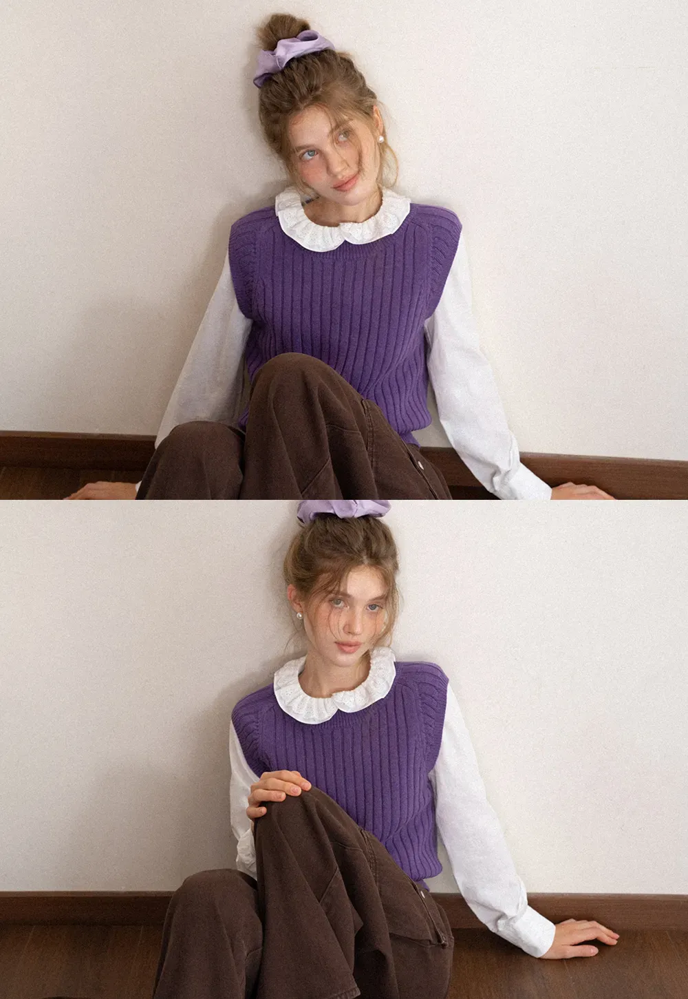 Ruffle Collar Blouse