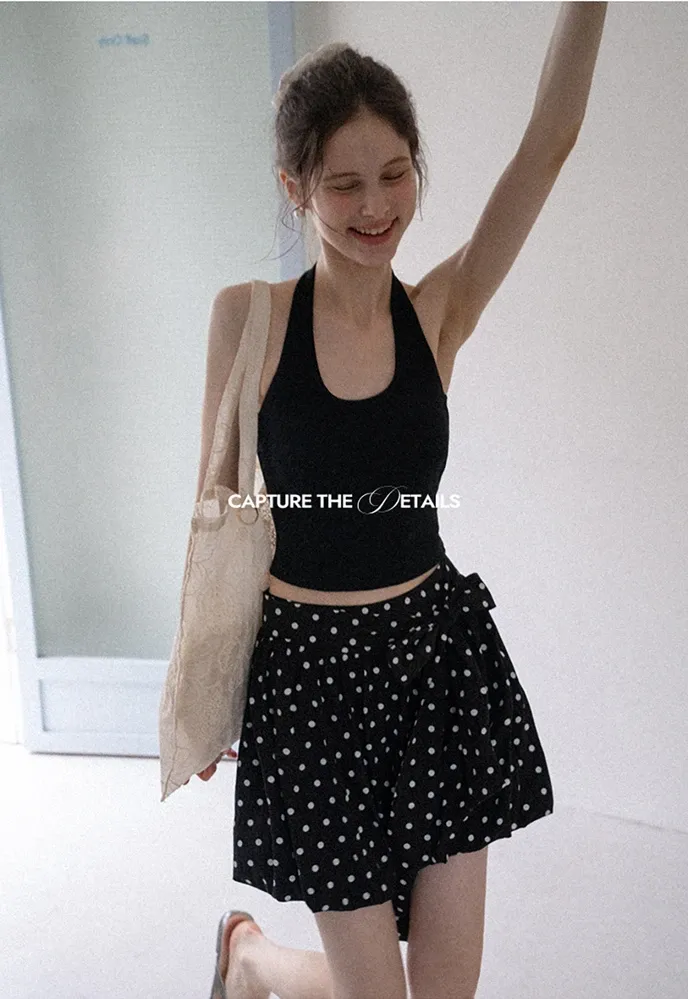 Women's Ribbed Halter Tank Top