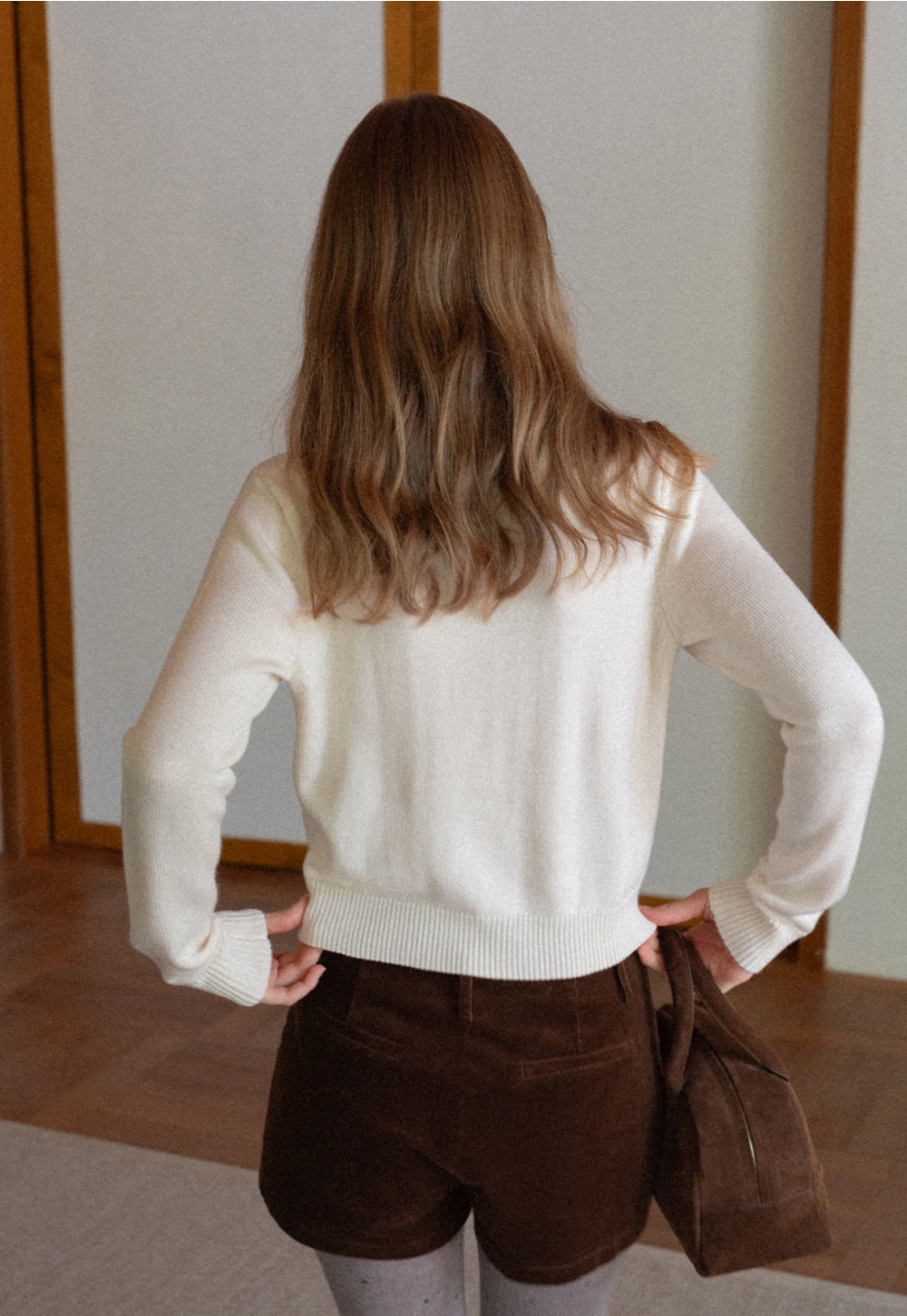 Women Elegant Tie Neck Pullover Sweater