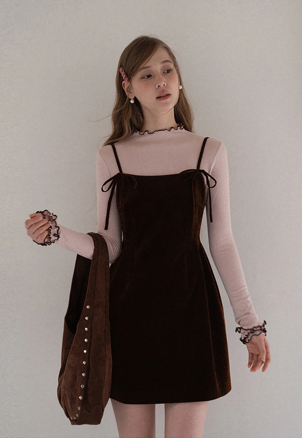 Vintage Style Velvet Sleeveless Dress