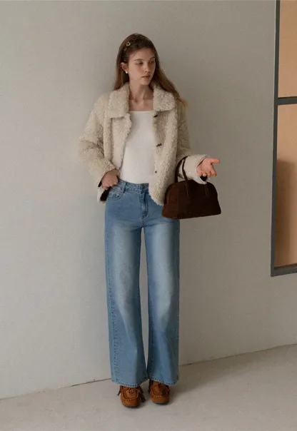 Women Square Neck Ribbed Knit Shrug Top