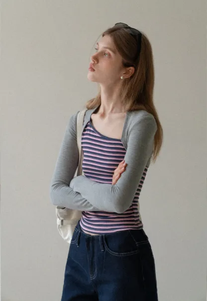 Women Casual High Waist Straight Leg Denim Pants