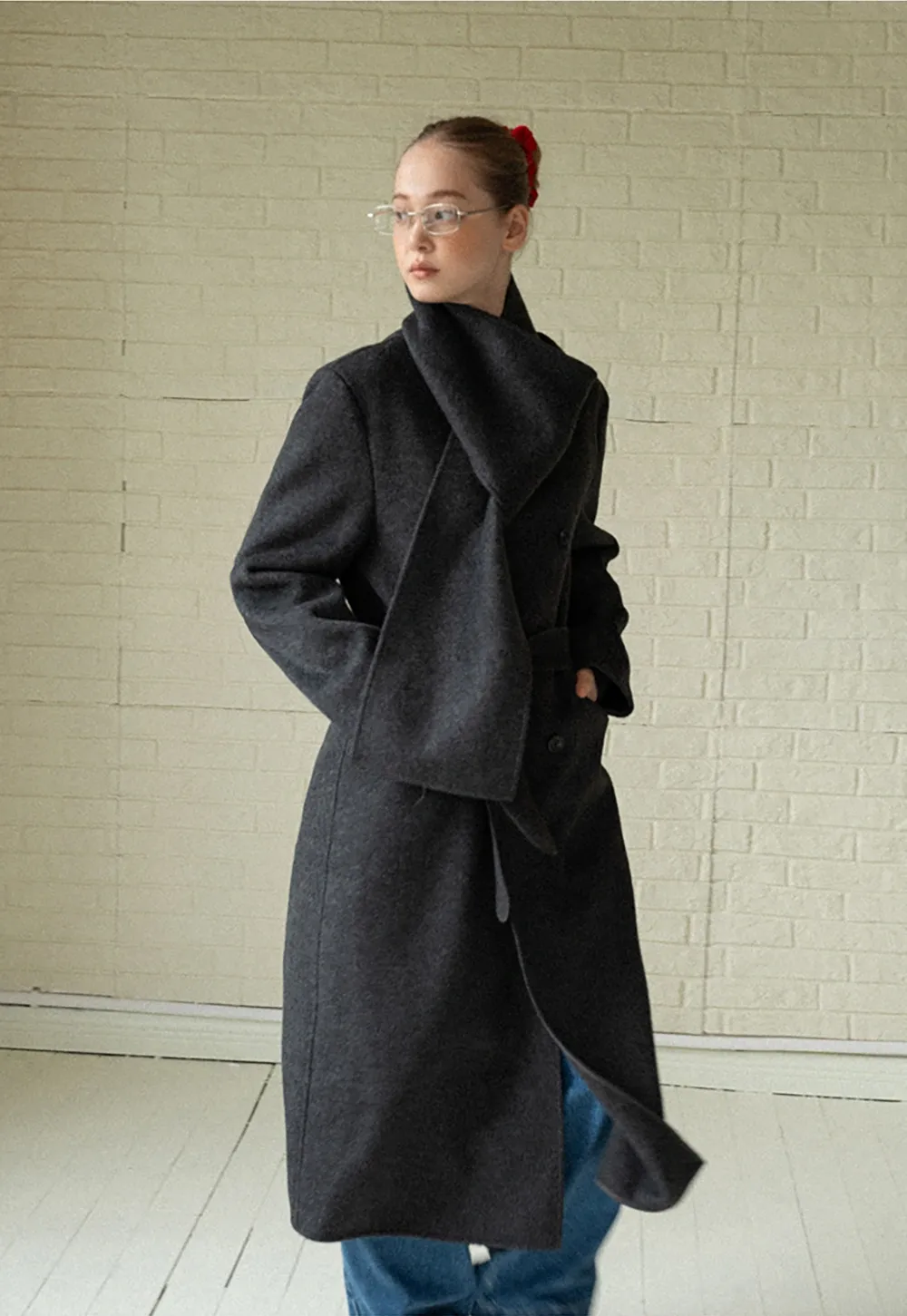 Classic Wool Long Coat for Women 