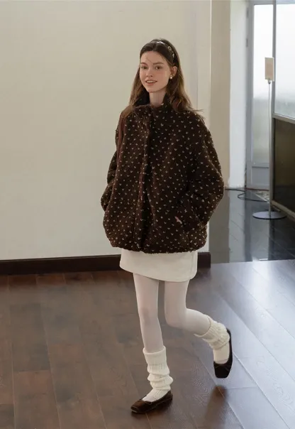 Women White Belted Corduroy Skirt