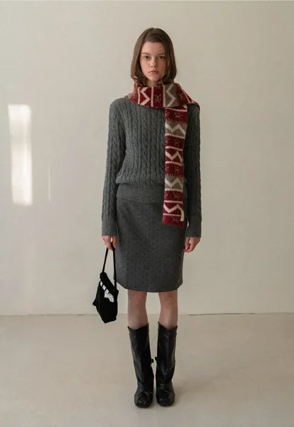 Polka Dot A-Line Mini Skirt