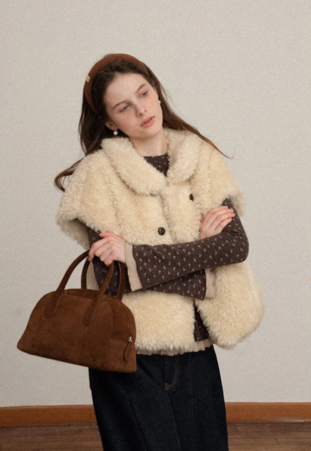 Button-Up Warm Fleece Vest for Winter