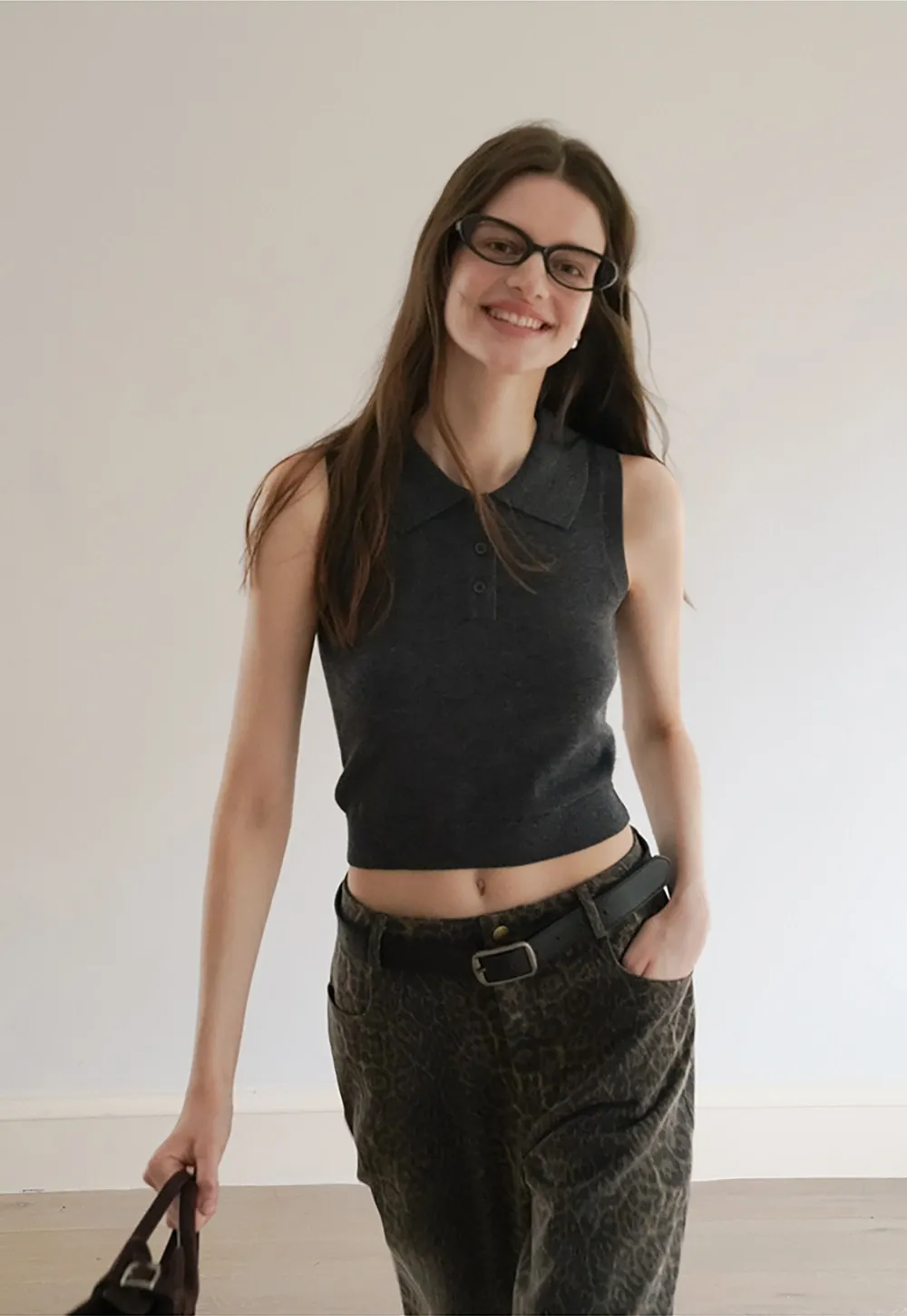 Womens Knit Cardigan Sweater Vest Set