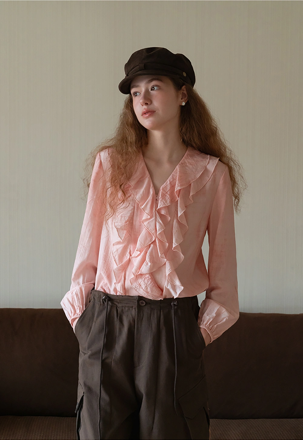 Womens High Waist Cargo Pants