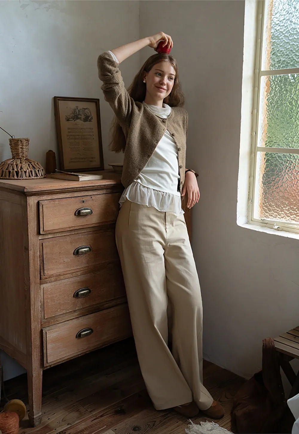 Button Front Knit Sweater Cardigan