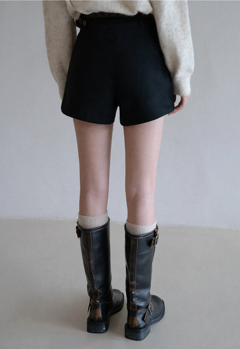 Belted Pocket Shorts