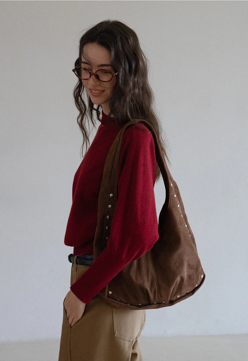 Off Shoulder Strap Detail Pullover