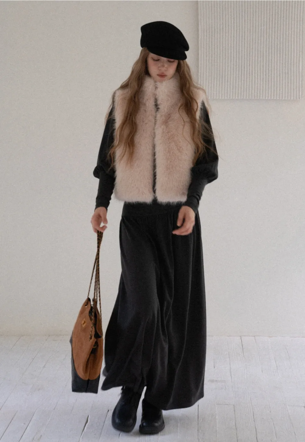 Women High Neck Long Sleeve Maxi Dress Elegant Casual Outfit