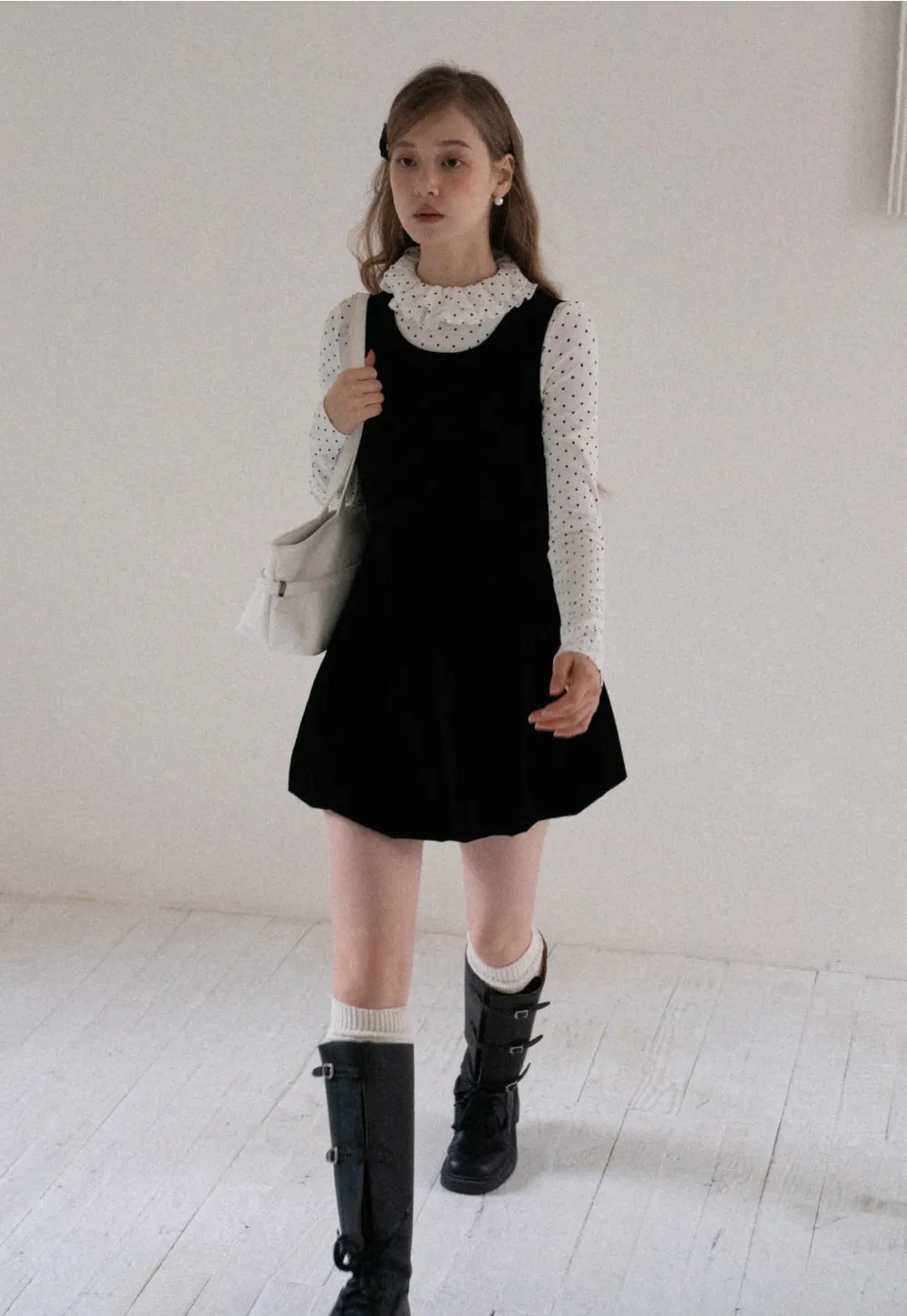 Women Polka Dot Long Sleeve T Shirt